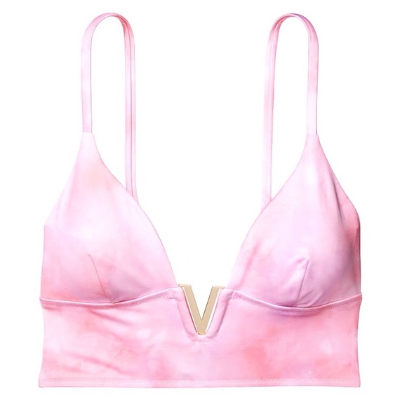 Victoria’s Secret ✦ Bikini Set ✦ Pink Marble V-Hardware Swim w/ Cutouts XS NWT - Picture 3 of 10